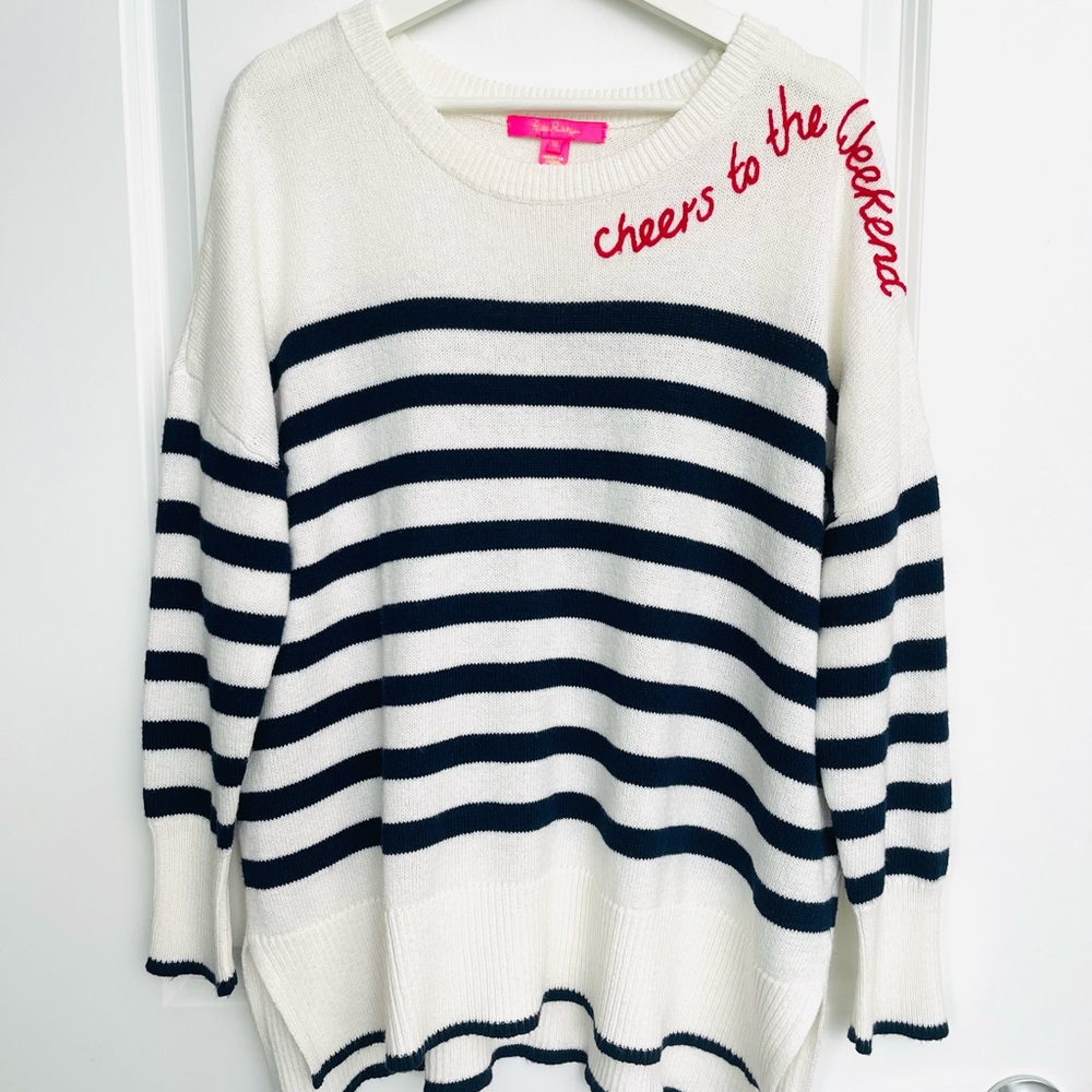 Lilly Pulitzer Quince Striped Crewneck Sweater - Picture 3 of 7